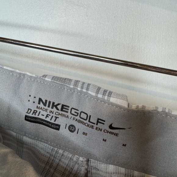 Mens Nike Golf Dri-Fit plaid shorts size 32 E1.2 - Picture 4 of 7